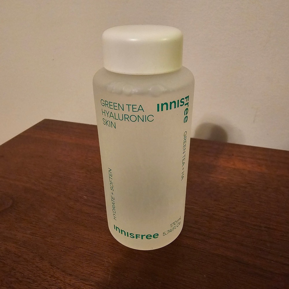 Innisfree Green Tea Hyaluronic Skin Toner Hydrating Softening 170mL K-Beauty